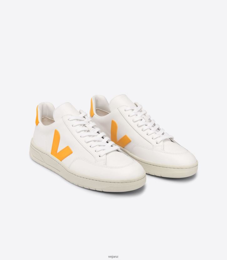 V-12 LEATHER WHITE OURO Men Veja D42FZB32 Shoes