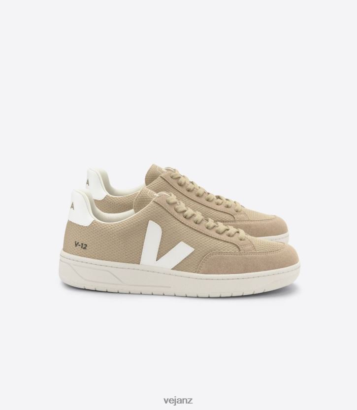 V-12 VEGAN ALVEOMESH DUNE WHITE Men Veja D42FZB29 Shoes