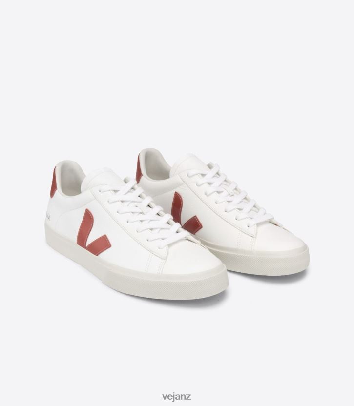CAMPO CHROMEFREE LEATHER WHITE ROUILLE Women Veja D42FZB227 Shoes