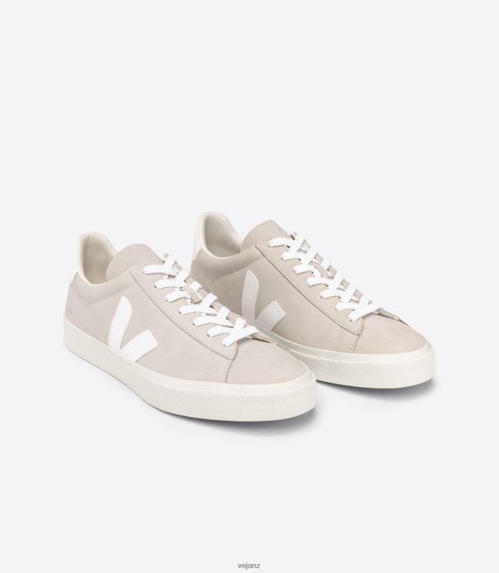 CAMPO NUBUCK NATURAL WHITE Women Veja D42FZB228 Shoes