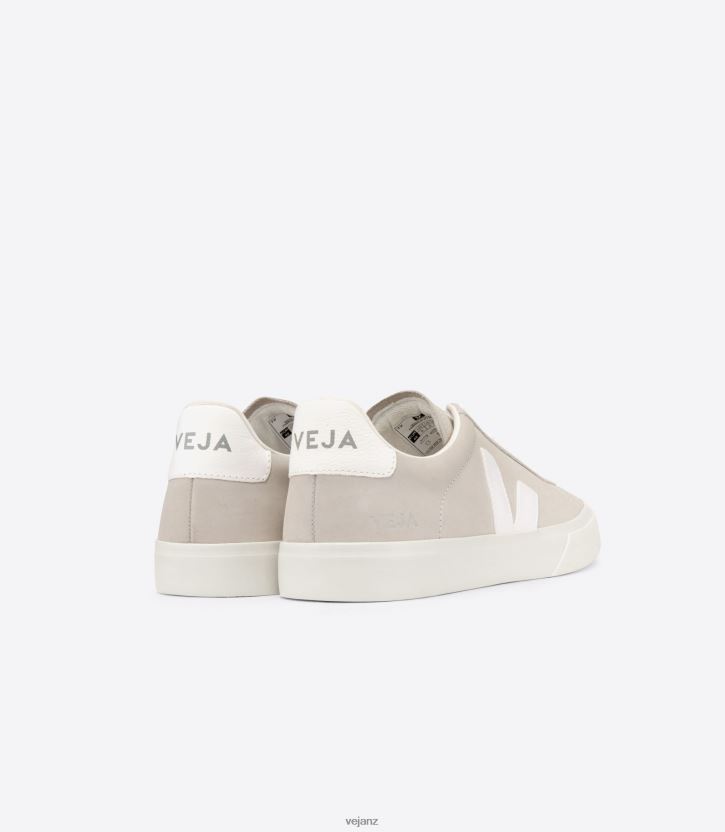 CAMPO NUBUCK NATURAL WHITE Women Veja D42FZB228 Shoes