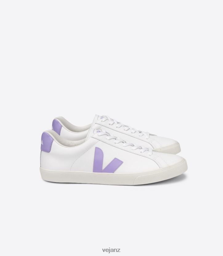 ESPLAR LEATHER WHITE LAVANDE Women Veja D42FZB243 Shoes