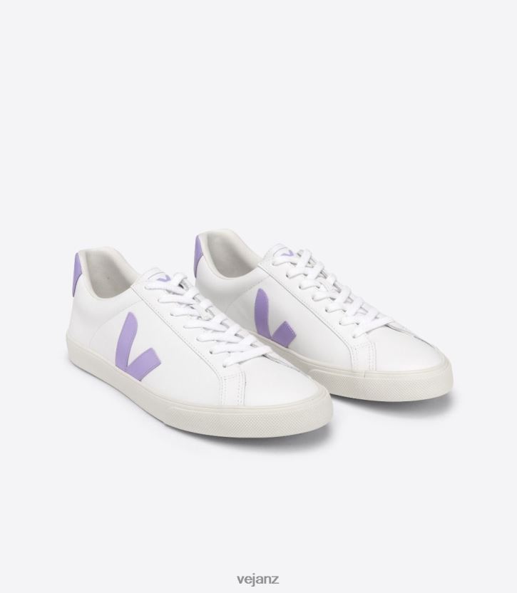 ESPLAR LEATHER WHITE LAVANDE Women Veja D42FZB243 Shoes