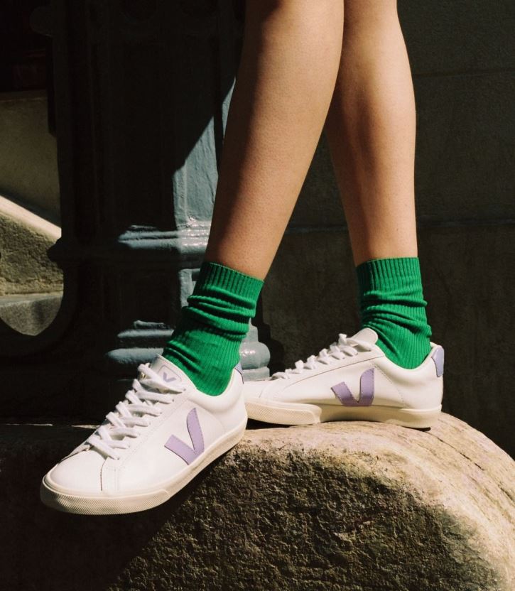 ESPLAR LEATHER WHITE LAVANDE Women Veja D42FZB243 Shoes