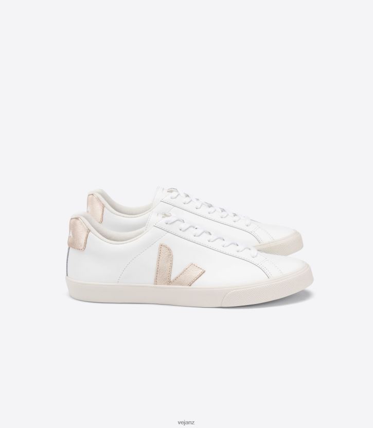 ESPLAR LEATHER WHITE PLATINE Women Veja D42FZB241 Shoes