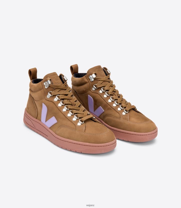 RORAIMA NUBUCK BROWN LAVANDE Women Veja D42FZB252 Shoes