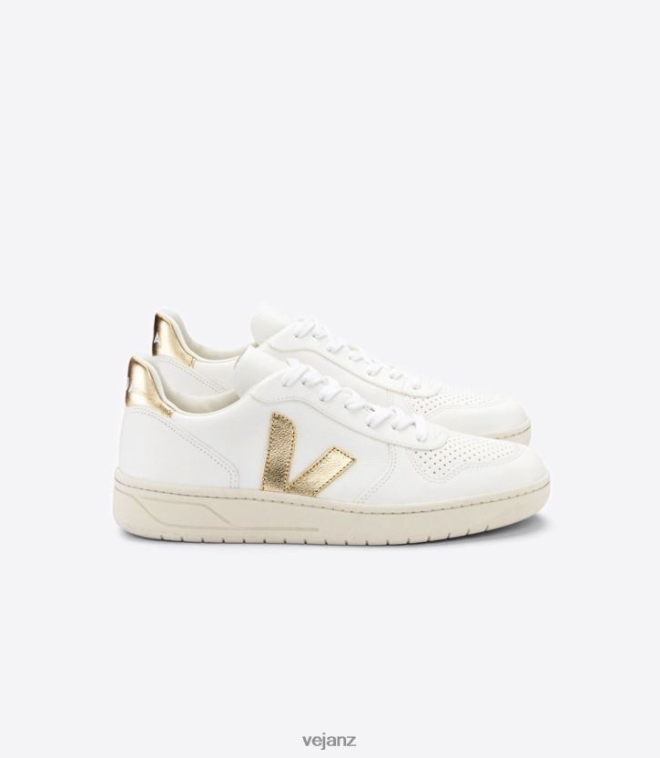 V-10 CHROMEFREE LEATHER WHITE PLATINE Women Veja D42FZB233 Shoes