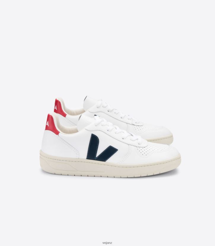 V-10 LEATHER WHITE NAUTICO PEKIN Women Veja D42FZB238 Shoes